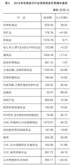 2016年甘肅省軟件和信息技術服務業(yè)投資與管理分析